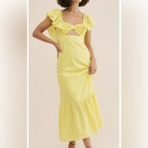 FARMRio x Anthropologie Yellow Dress